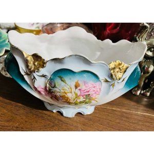 Rare Vintage New Habsburg Austria Centerpiece Flower Footed Bowl - Charming